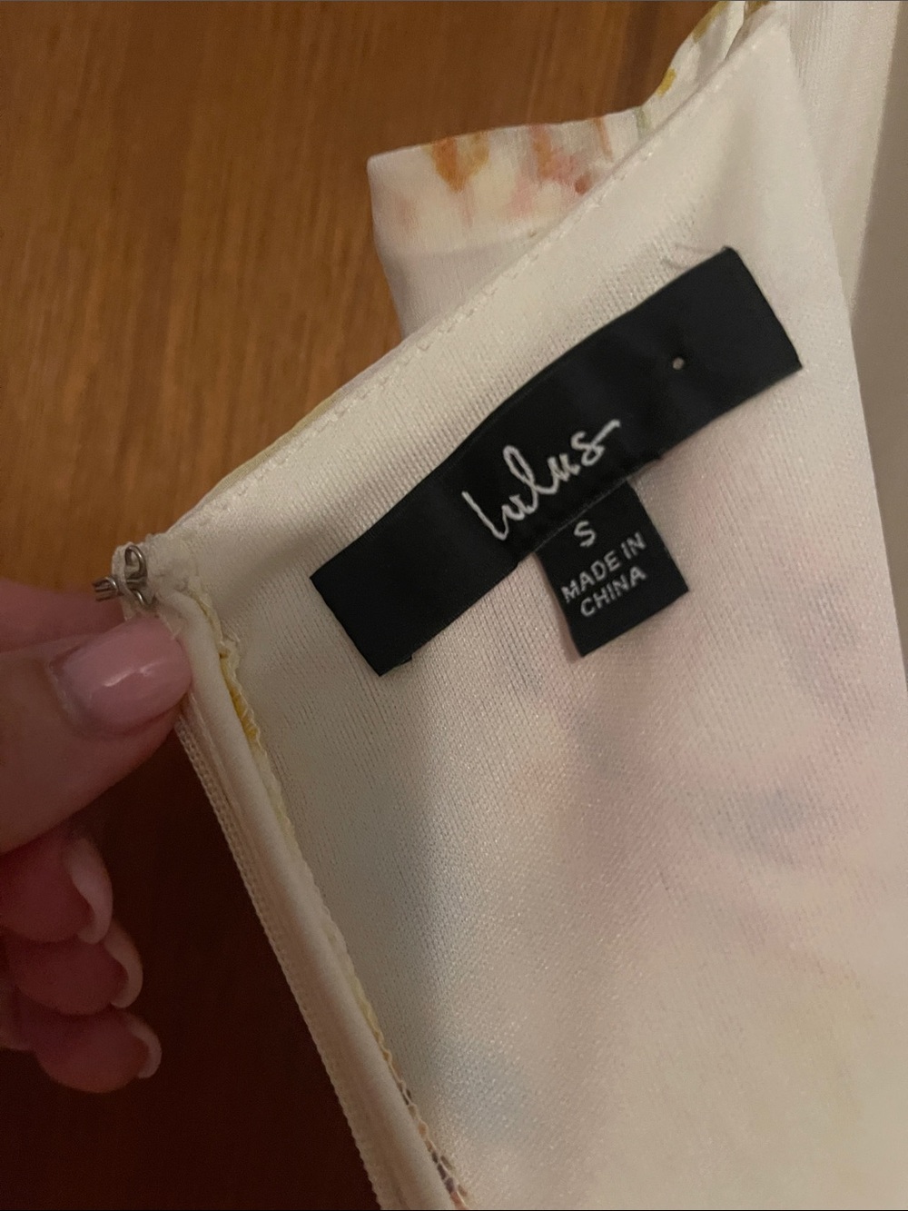 Lulu's Cream Floral Ruffle Mini Dress - Picture 2 of 6